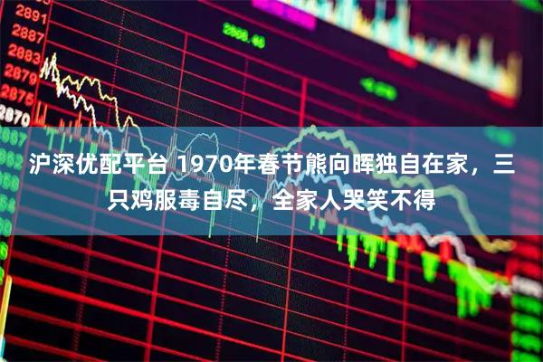 沪深优配平台 1970年春节熊向晖独自在家，三只鸡服毒自尽，全家人哭笑不得